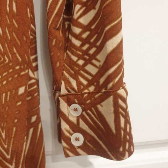 Anne Klein Palm Tree Print Dress in "Pottery" - Picture 2 of 6